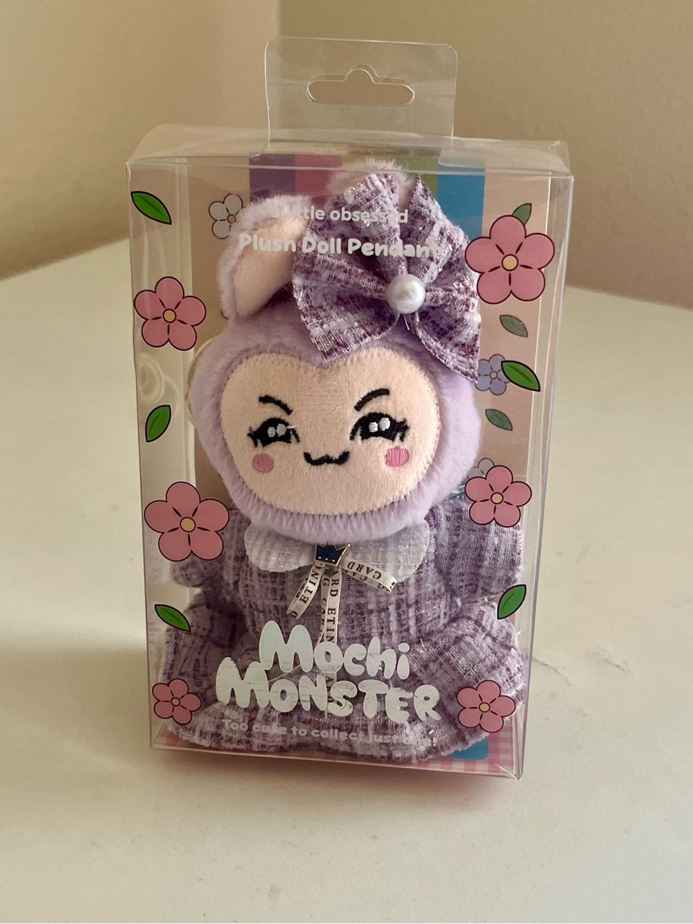 Dressed Mochi Monster a little obsessed Plush Doll Pendant Charm NIB - RARE